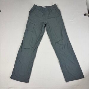 Columbia Omni-Shade Cargo Pants kids L14/16 Gray Nylon Hiking Outdoor AY1440
